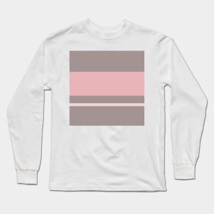 A tremendous merge of Wenge, Grey, Pale Pink and Pale Chestnut stripes. Long Sleeve T-Shirt